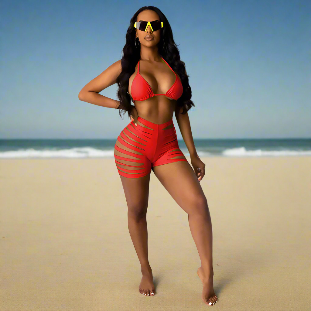 Go Sharonda Slay Sexy Cut-Out Bikini Set