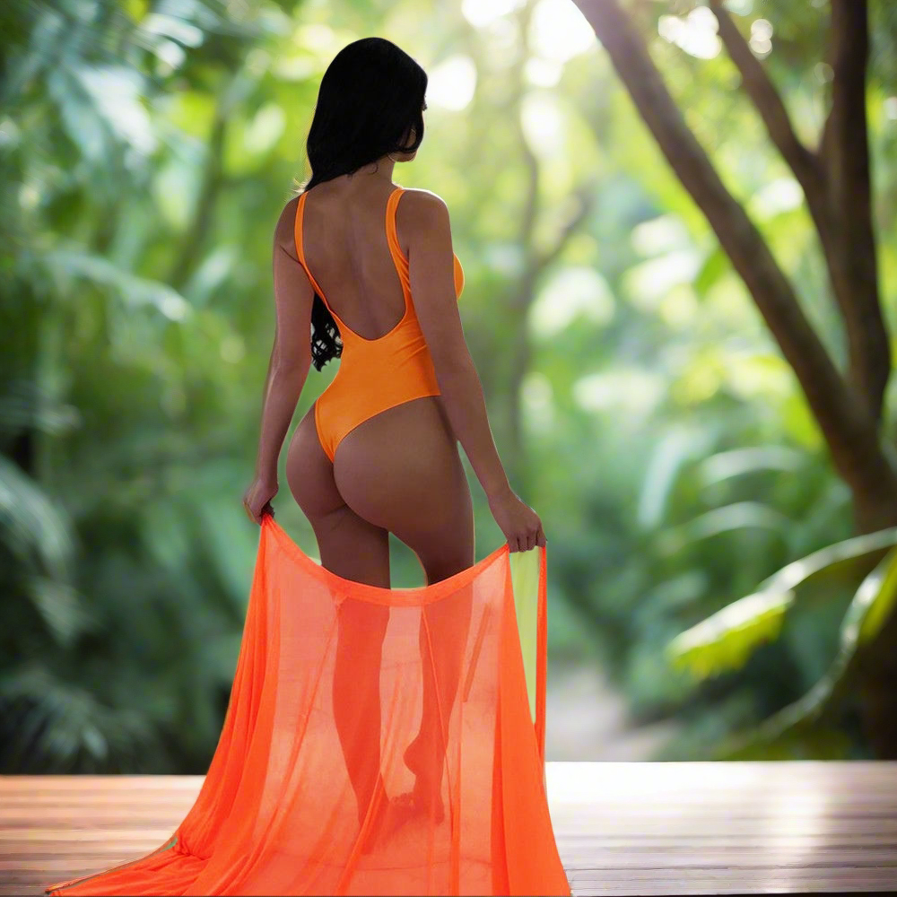 Go Evelyn Ethereal Goddess Sexy Sheer Two Piece Swimsuit