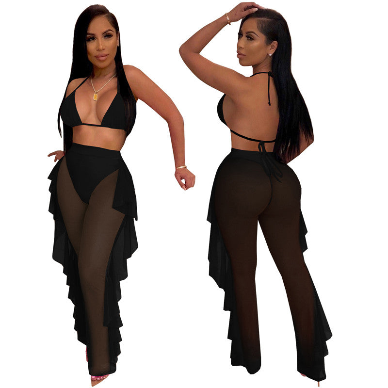 Go Sandy Siren Sexy Glow Ruffle Set