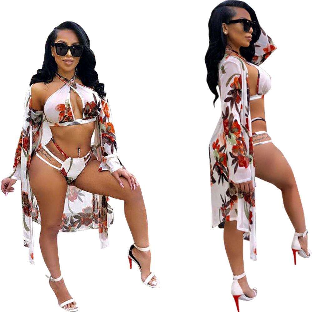 Go Toni TropiChic 3-Piece Sexy Swimsuit & Cover-Up Set