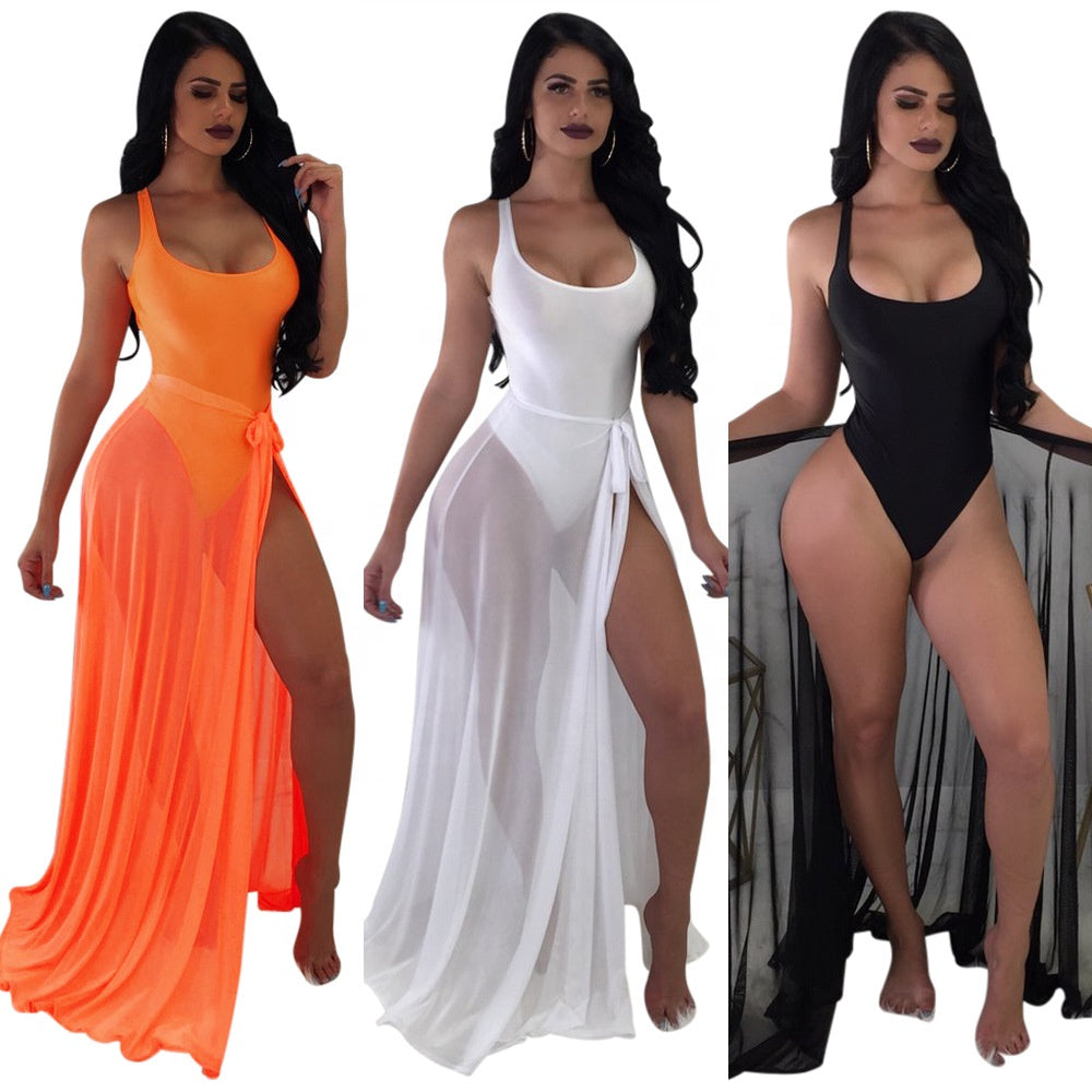 Go Evelyn Ethereal Goddess Sexy Sheer Two Piece Swimsuit