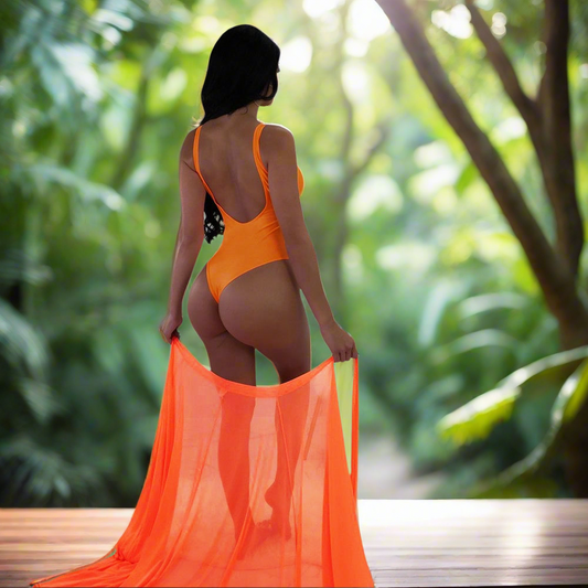 Go Evelyn Ethereal Goddess Sexy Sheer Two Piece Swimsuit