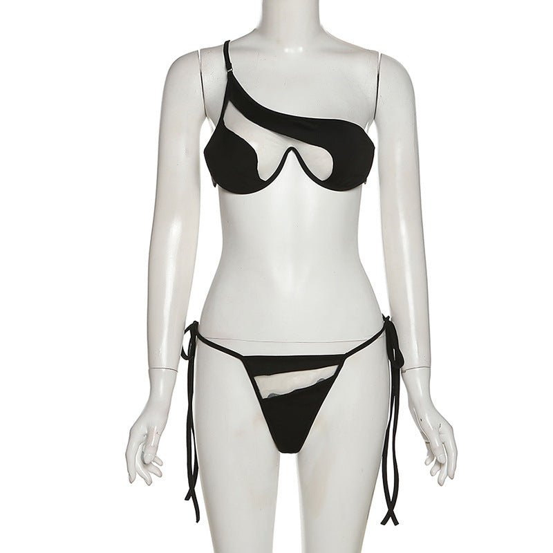 Go Madison Mirage Sexy Cutout Asymmetric Bikini Set
