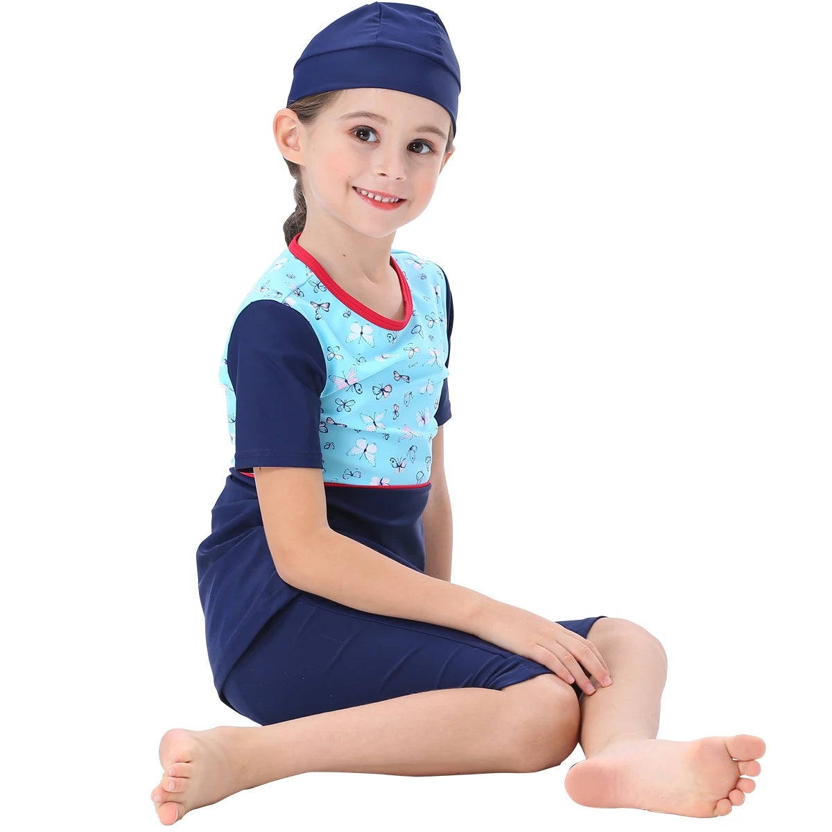 Kokuogo Diverse & Modest Wave 3-Piece Girls’ Burkini Set