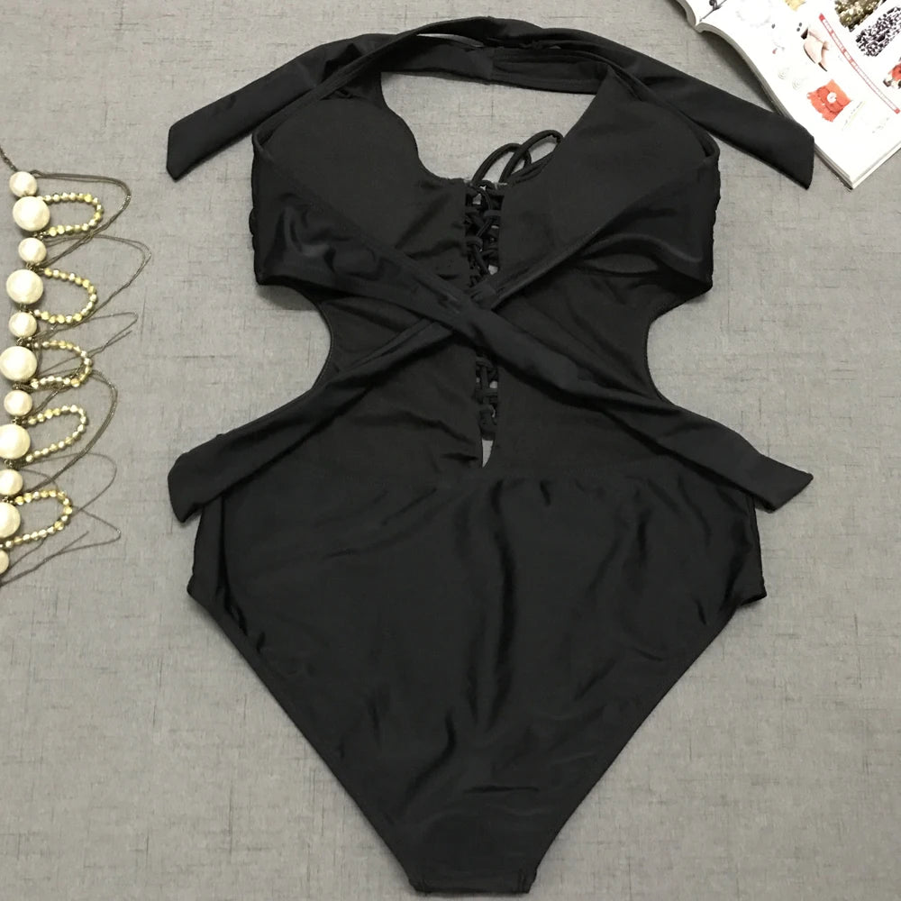Go Piper PowerLace Curve Sexy Plus Size One Piece Swimsuit