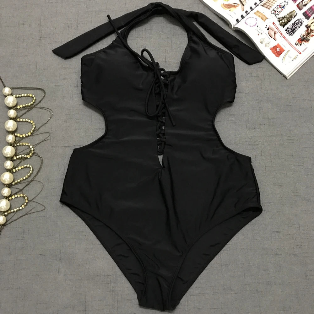 Go Piper PowerLace Curve Sexy Plus Size One Piece Swimsuit
